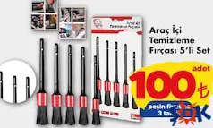 POWER TUNİNG ARAÇ İÇİ TEMİZLEME FIRÇASI 5'Lİ SET